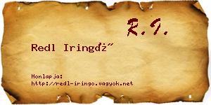 Redl Iringó névjegykártya